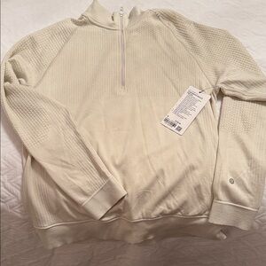 lululemon athletica Men's Beige Zip-Up Sweater